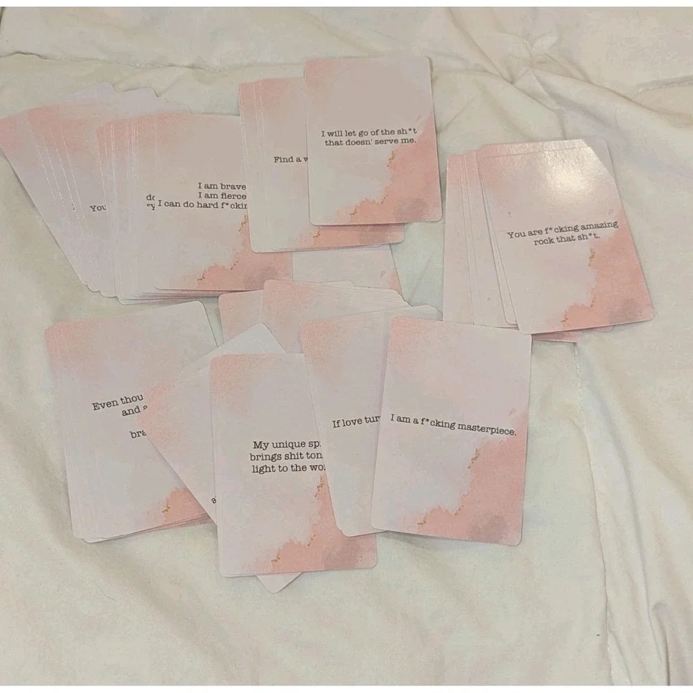 Badass Affirmation Cards - Daily Motivational and Inspirational Cards for Women